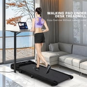 ANCHEER Walking Pad, 2 in 1 Under Desk Treadmill with Remote Control、LED Display, 300 lbs Portable Treadmill for Home/Office (Green)