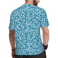 thumbnail image 2 of Rocae Beautiful Floral for Men's Mesh Quick-Dry Short Sleeve Workout T-Shirt,Mens Crew Neck Tee Lightweight Soft Classic T Shirts 4X-Large, 2 of 9