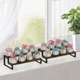 thumbnail image 6 of Wooden Display Riser Stand, Tiered Perfume and Cologne Organizer Stand, 2 Tier Spice Rack Organizer, Rustic Display Shelf for Candles (2 Tier, 2 Pack), 6 of 8