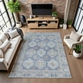 thumbnail image 7 of Addison Rugs Mayfield Premium Machine Washable Transitional Border Blue Rectangle Rug, 3' x 5', 7 of 7