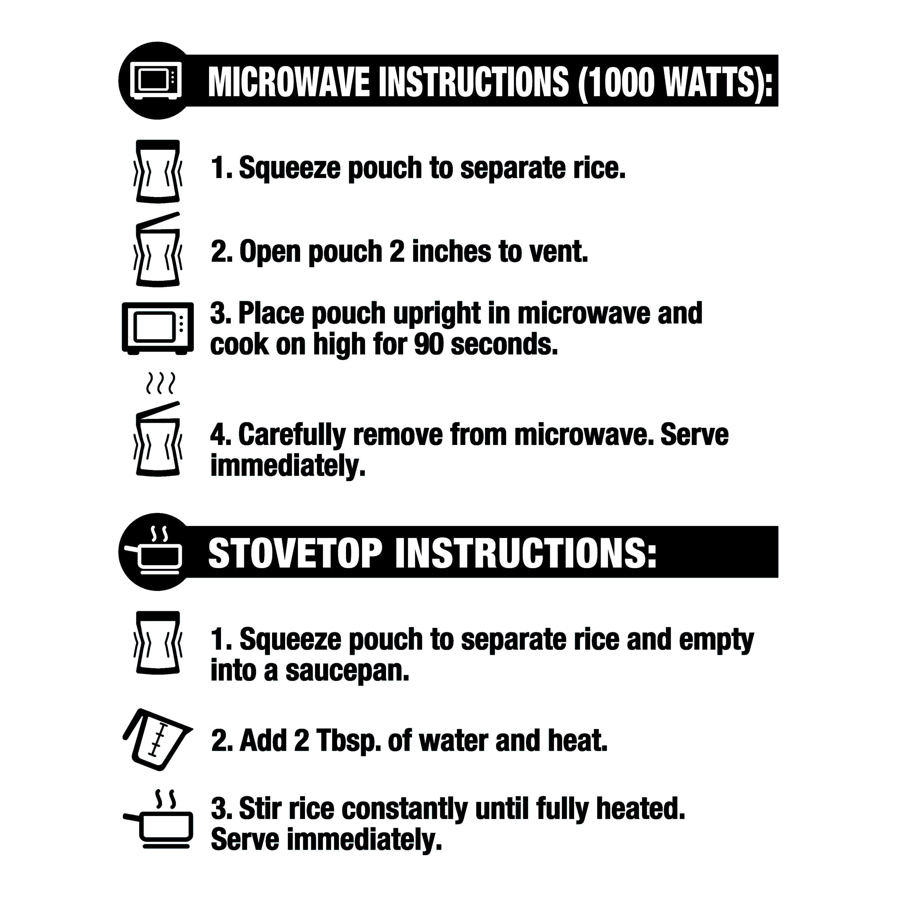 Great Value Ready-to-Heat 90-Second Long Grain White Rice Pouch, 8.8 oz