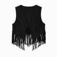 thumbnail image 4 of cocolona Boho Vest for Women Suede Fringe Sleeveless V Neck Jacket Casual Vacation Trendy Outfits, 4 of 5