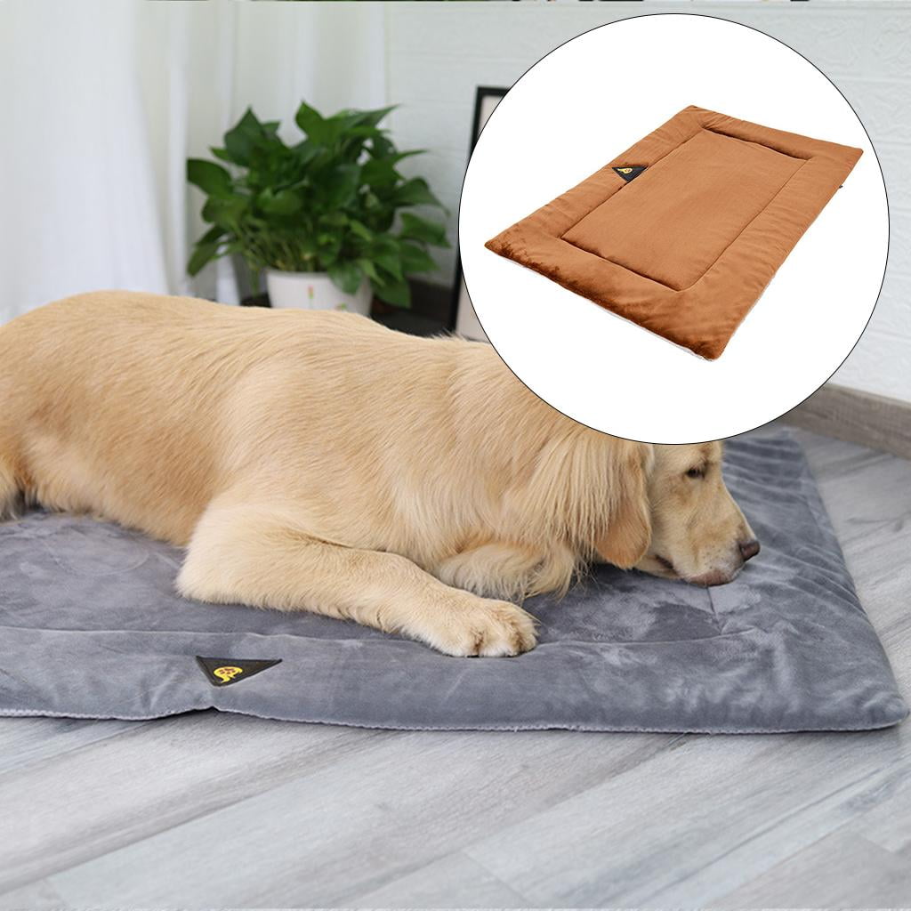 Bvdfgk Comfortable Dog Bed Mat Blanket Pad Pet Crate Cushion Cat Puppy Sleeping Pad Non Brown XL