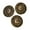 Antique Brass, variant on Mibo 8pcs ABS Metal Plated Shank Button - 32L(20mm) - Baroque Renaissance Pattern - Antique Copper
