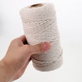 TUIBELY 1 Roll of Butchers Twine Cotton Cooking Twine Baking Trussing