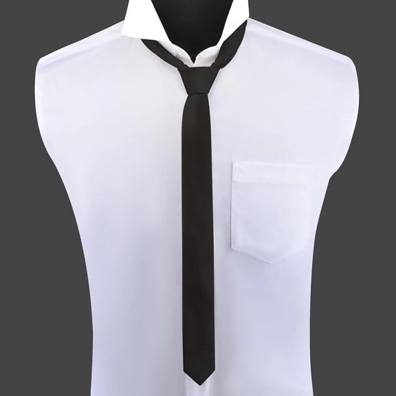 Slim Ties For Men 1.58 Inch Solid Color Formal Skinny Neckties 4CM