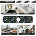 thumbnail image 6 of Coolnut Cool Pet Dog Paw Prints and Bones 2PCS Faucet Absorbent Mat Kitchen Faucet Sink Splash Guard Faucet Splash Catcher Water Absorbent Mat Behind Faucet, Faucet Mat for Kitchen Sink 30x5i, 6 of 7