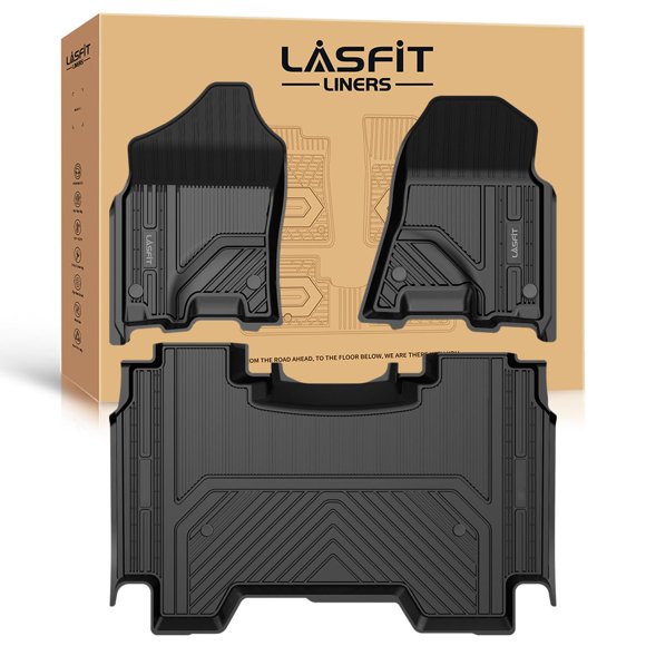 Alfombrillas LASFIT para Ram 1500 Crew Cab 2019-2024, color negro