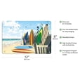 thumbnail image 2 of Surf Boards - From an Original Color Painting by Scott Westmoreland - 8 x 12 inch Vintage Metal Tin Sign, 2 of 4