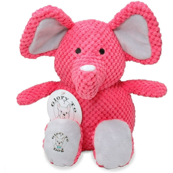Estelle The Elephant Small Plush Pink Dog Toy