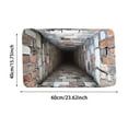 thumbnail image 2 of 3D Optical Illusion Rug, Brick Bottomless Hole Design Non- Area Rug for Living Room, Bedroom, Front Door Mat, Playroom & Gameroom Floor Carpet Decor, 2 of 5