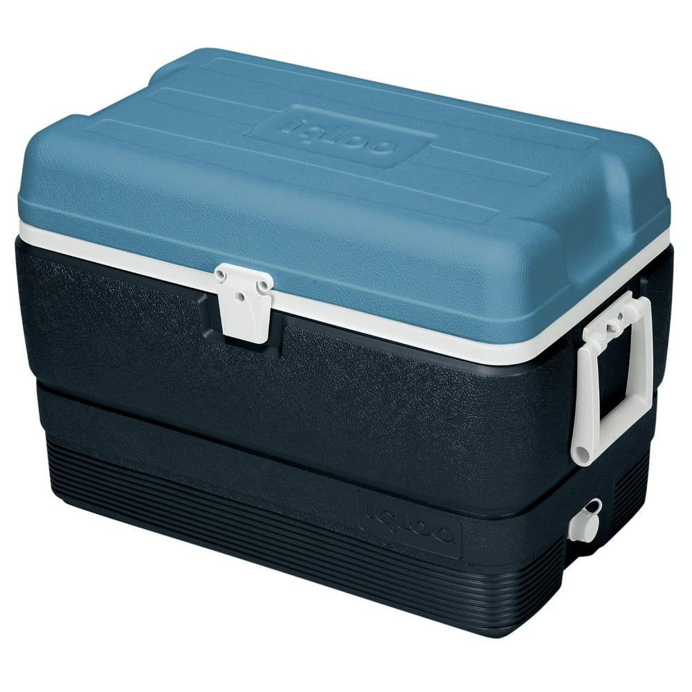 igloo quart maxcold cooler blue navy 40 qt