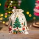 thumbnail image 4 of Christmas Gift Bags Large Drawstring Storage Santa Sack for Holiday Party Decorations Reusable Fabric Present Pouch with Handle for Xmas Eve Exchange Family Gathering Festive Celebration, 4 of 6