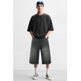 thumbnail image 5 of GINGTTO Men's Baggy Loose Fit Below Knee Denim Shorts, 5 of 8