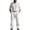 White, variant on Awwp Men Set Autumn Men's Linen Suit Featuring Loose Long Sleeved Pants And Casual Trousers A Two Piece Men's Outfit Set. Black L
