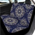 thumbnail image 3 of Uorisanigo Mandala Floral Auto Seat Cover Sets 14 Pcs with Comfortable Decorative Cars Headrest Cover Steering Wheel Cover Armrest Cover Car and Auto Seat Belt Cover Keychain Fit Car,Suv, 3 of 6