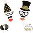 thumbnail image 2 of 36Pcs New Years Eve Photo Booth Props,2021 Photo Booth Props,Happy New Year Decorations 2021, 2 of 6