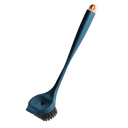 

Dish Brush with Long Handle for Pans Pots Kitchen Sink Cleaning Efficient Flexible Dish Scrub Brushes Dark Blue