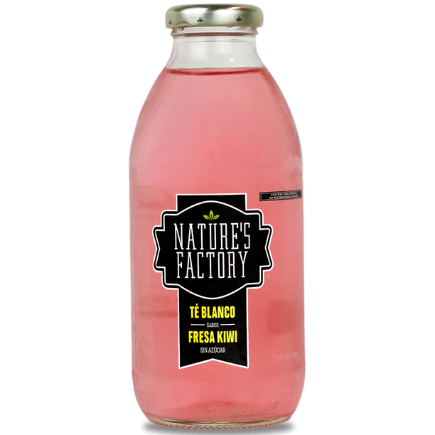 Té Blanco Sabor Fresa Kiwi Sin Azúcar Natures Factory | 12 Piezas Natures Factory Té Blanco Sabor Fresa Kiwi