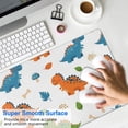 thumbnail image 4 of Long Mouse Pads for Desk,White Cartoon Dinosaurs Mushrooms Desk Mats on Top Of Desks, Desk Mouse Pad Extra Large with 3mm Non-Slip Base and Stitched Edge for Gaming,Work,Home 31.5"x11.8", 4 of 5