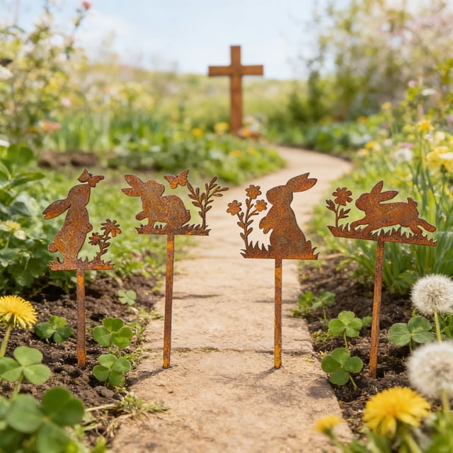 Decorative Garden Metal Art Sculpture For Home Outdoor
