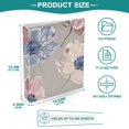 thumbnail image 5 of Flowers and Pink 3 Ring Binders 1.5 inch Hardcover File Folders with Interior Pockets A4 Size Organizer for School Office Hospital Set of 2, 5 of 8