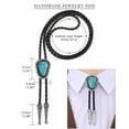 thumbnail image 6 of JASGOOD Bolo Tie for Women Men Western Ties With Pu Leather Cord Stone Pendant Necklace, 6 of 9