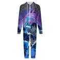 thumbnail image 4 of Jujutsu Kaisen Unisex Onesie Pajamas Zipper Jumpsuit Hooded One Piece Sleepwear for Family Mens Womens, 4 of 7