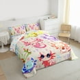 thumbnail image 3 of jejeloiu Colorful Kawaii Axolotl Full Size Comforter Sets,Watercolor Balloon Bedding Comforter Set,Multicolor Cartoon Salamander Bedding Sets For Kids,Super Cozy Room Decor Reversible,3-Piece, 3 of 8