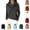 Gray, variant on Women Cowl Neck Wrap Knit Sweater Loose Long Sleeve Draped Soft Sweater Casual Winter Fall Cozy Warm Comfortable Pullover Tops