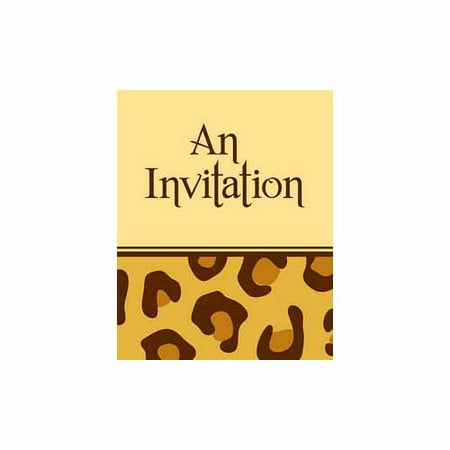 Leopard Print Invitation by Creative Converting - 897225