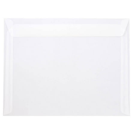 UPC: 0609722708579 | JAM 10 x 13 Booklet Vellum Envelopes  Clear  100/Pack