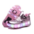 thumbnail image 1 of Girls Breathable LED Luminous Shoes, USB Rechargeable Outdoor Sports Skates XI, 1 of 2