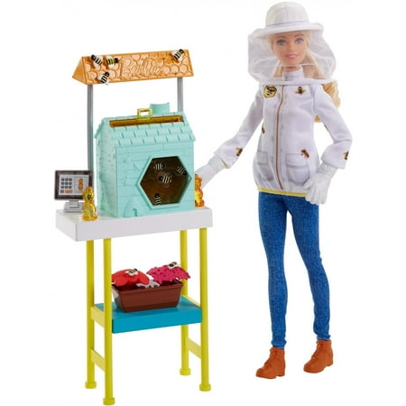 Barbie Careers Beekeeper Doll and Beehive Playset, Blonde