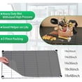 thumbnail image 3 of CozyNestFinds Wire Shelf Liner 18" x 48" Value Pack of 5 Flat Heavy Duty Waterproof Non-Adhesive Industrial Strength Plastic Mats for Tier Shelving Unit, Gray, 3 of 14
