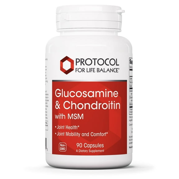 Protocol For Life Balance - Glucosamine and Chondroitin with MSM - 90 Capsules