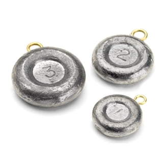 100 Bell/Bank Sinkers 3/8 Oz - Lead Fishing Weights For Freshwater, Fast Shipping