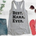 thumbnail image 2 of Best Nana Ever Tank Top, Ladies Racerback Tank Top, Nana Tank, Heather Gray, X-Large, 2 of 3