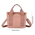 thumbnail image 3 of Bolso vagabundo para mujer, bolso satchel de gran capacidad, bolso de compras para mujer (rosa), 3 of 6