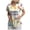 Gold, variant on Easter Scrub Tops Women Short Sleeve V-Neck Cute Bunny and Eggs Printed Scrubs Top Medical Nurse Uniforms with Pockets (Gold, XXL)