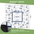 thumbnail image 2 of Coquette Blue Coastal Cowgirl Mahjong Mat 31.5 x 31.5 in, Blue and White Country Western Beach Rodeo Anti Slip and Noise Reduction Game Table Cover for Mahjong Dominoes Card Board Tile Games, 2 of 6