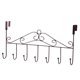 thumbnail image 1 of Bewildely Soporte de suspensión de Metal para puerta, 7 ganchos, ganchos para abrigos y toallas, estante de almacenamiento colgante, accesorios Type4 NO4 Bewildely JJ16438-03, 1 of 1
