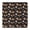 Brown Mushroom Pattern, variant on Pink Mushroom Cartoon Light Pattern Square Fitted Tablecloth with Elastic Edge,Square Table Cover,Washable Elastic Table Cover for Home Kitchen Party Decor 34"x34"
