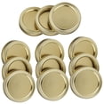 thumbnail image 1 of 70mm Round Regular Mouth SplitType Jar Lid Container Sealing Cover for Spice Honey Canning 12pcs, 1 of 7