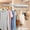 Silver, variant on 12 Inch Pull out Valet Rod for Closet, Retractable Clothes Hanger Bar with 5 Hooks, Space Saving Slide out Hanging Rack for Laundry Bedroom Bathroom, 2-in-1 No Drill or Screw Mount, Silver, 1 Pack