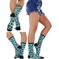 thumbnail image 5 of ToBeInStyle Women's Pack of 6 Fashion Printed Crew Sock - Cheetah, 5 of 8