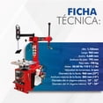 thumbnail image 3 of Desmontadora Llantas Hantec Herramienta Automotriz Rin 10 A 24 + pulgadas HANTEC con Brazo Robótico para taller automotriz, 3 of 8
