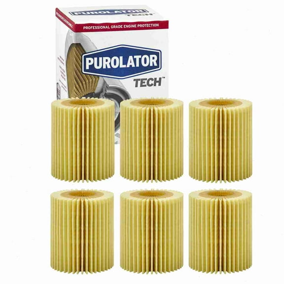 6 pc Purolator TECH TL25609 Engine Oil Filters for 04152-31060 04152-31080 04152-38010 04152-YZZA2 04152-YZZA3 04152-YZZA5 27173 57173 61857173 7173 84173 AL10158 ALO-8155 ALO24 CF5609 CH10158