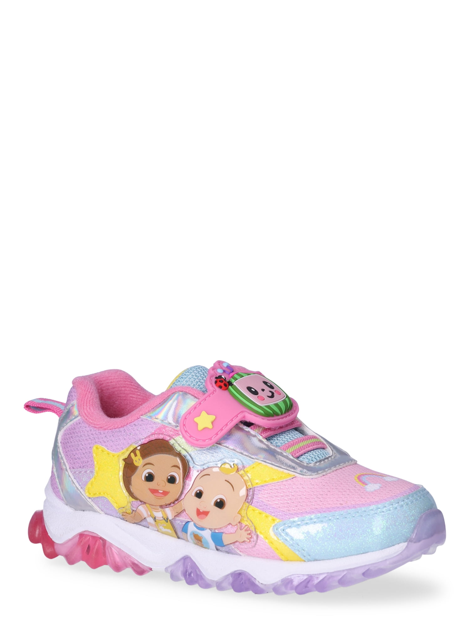 Cocomelon Toddler Girl Light Up Athletic Sneakers, Sizes 4-10 - Walmart.com