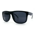 thumbnail image 4 of Classic Kush Mens Fancy Sport Horn Rim Plastic Manly Sunglasses Shiny Black - Black, 4 of 8